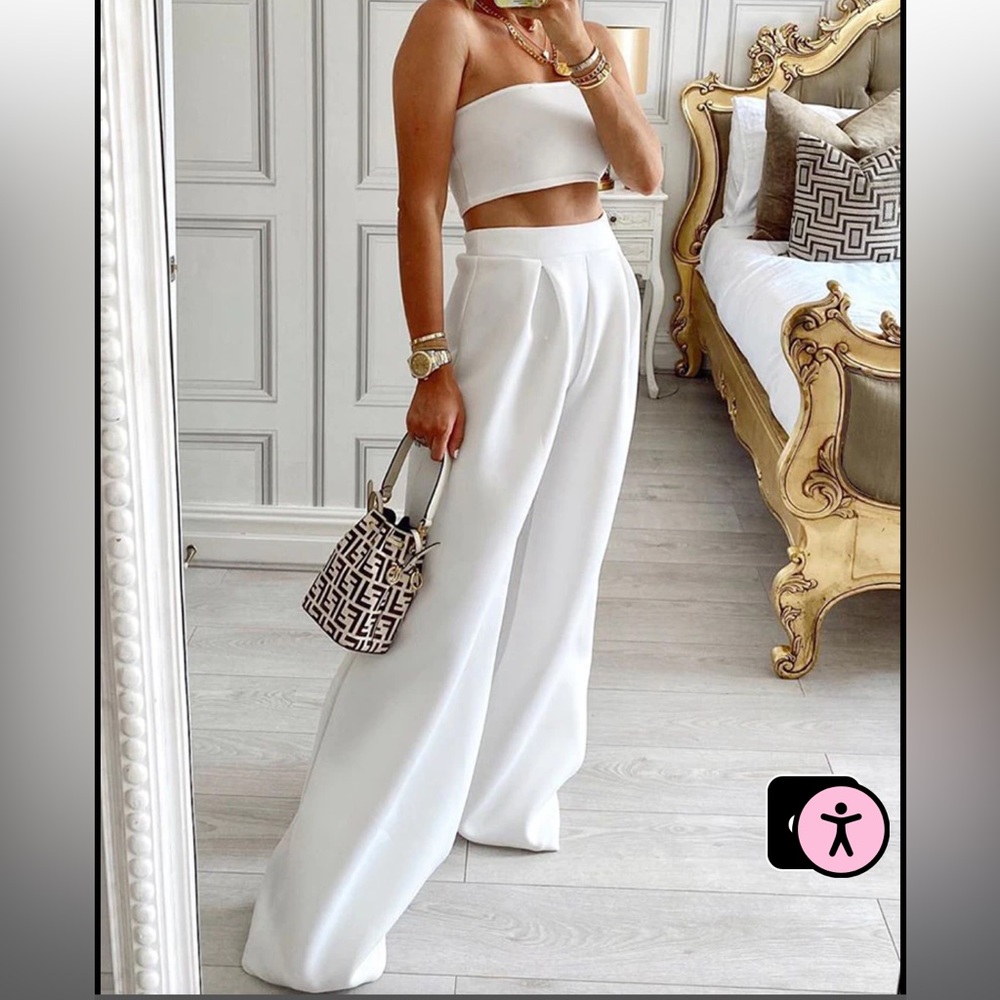 Two Piece Flare Leg Outfit